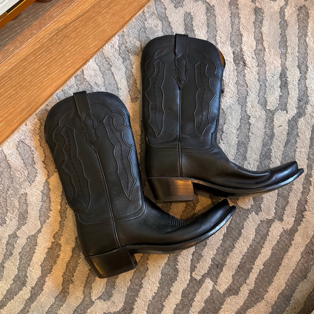 Lucchese black boots
